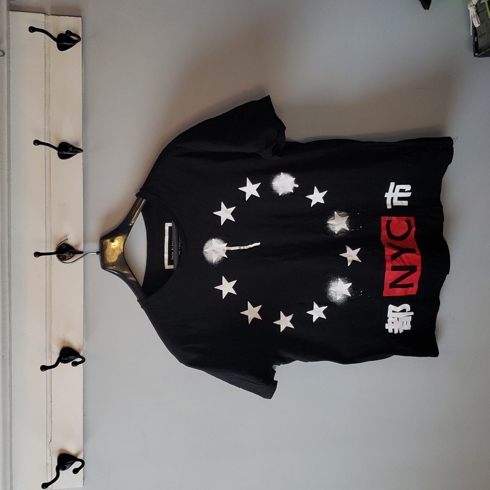 Zara Men's black cotton tshirt xl